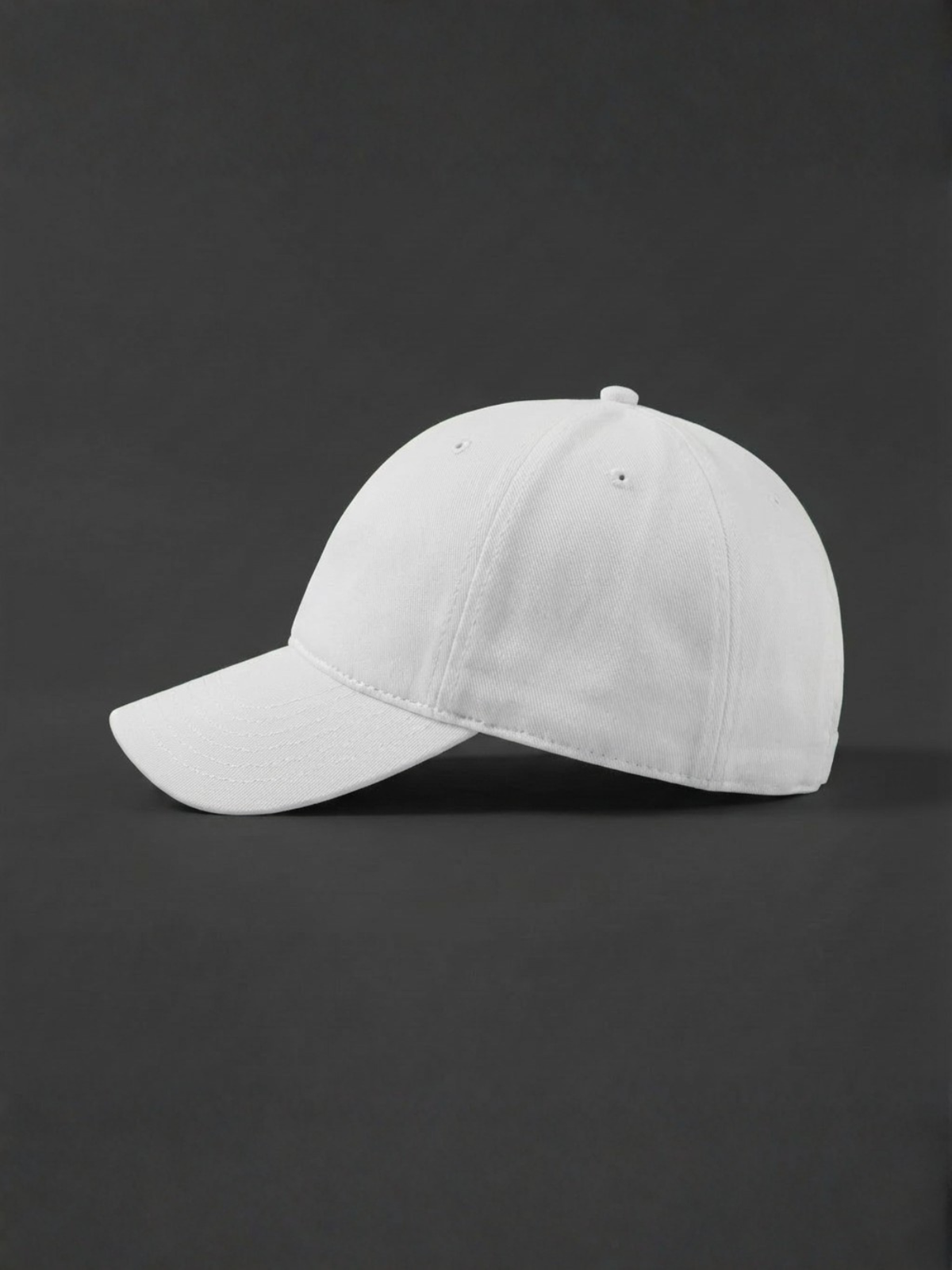 Cappello in twill di cotone Pure White