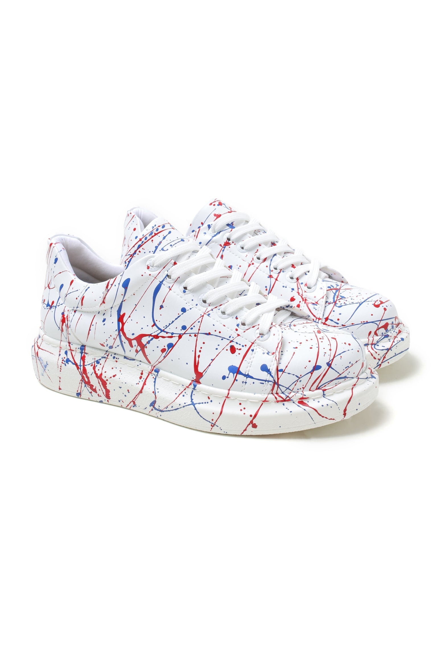 Porto Vibe hand-painted custom sneaker by Apollo Moda, second angle